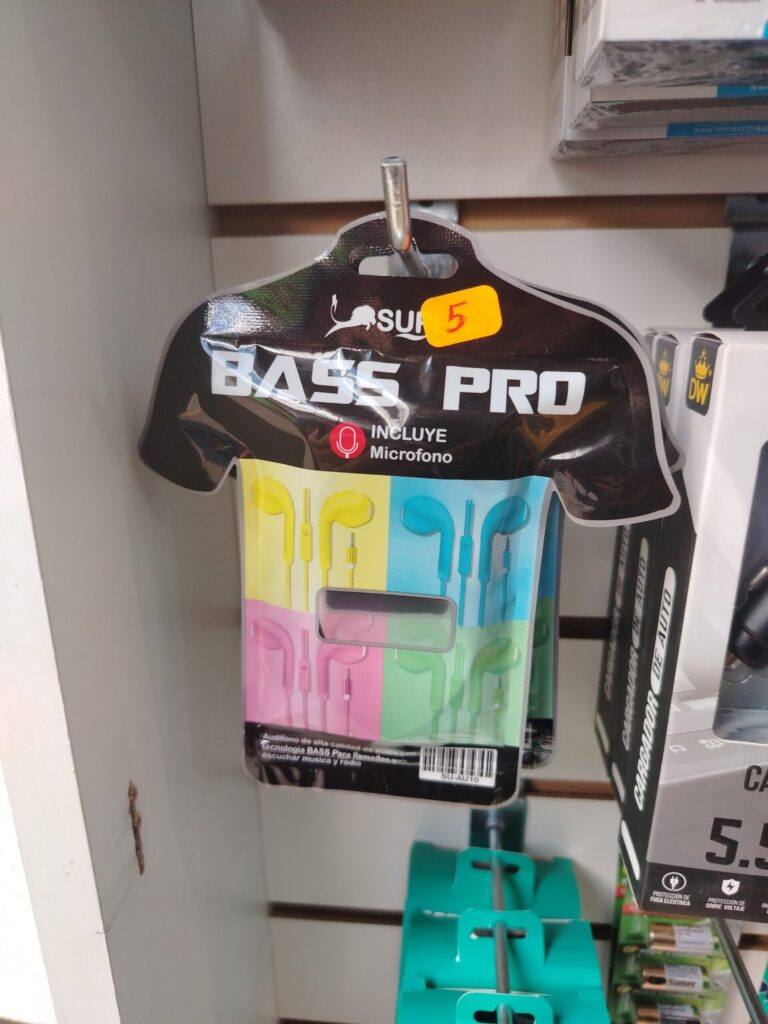 Audifono con cable hands free su au15  super  eco ... venta por unidad