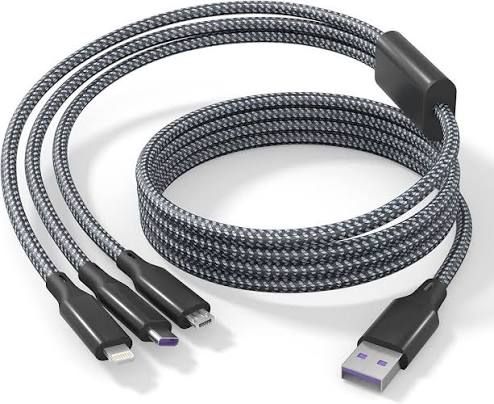 Cable de carga 3 en 1, cargador de teléfono múltiple de 3 vías, cable USB tipo C/micro USB para iPhone/Android/tablet/Samsung ...venta por unidad