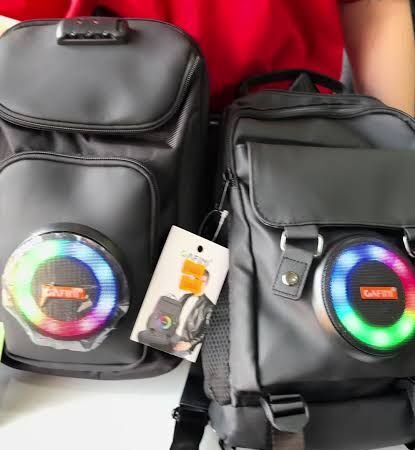 Morral con parlante cafini (morral antirrobo con parlante) ...venta por unidad