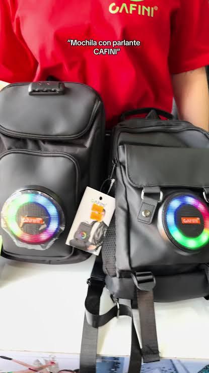 Morral con parlante cafini (morral antirrobo con parlante) ...venta por unidad