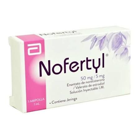 Nofertyl ampolla 850 mg (50mg enantato de noretisterona + 5 mg valerato de estradiol )...venta x una unidad