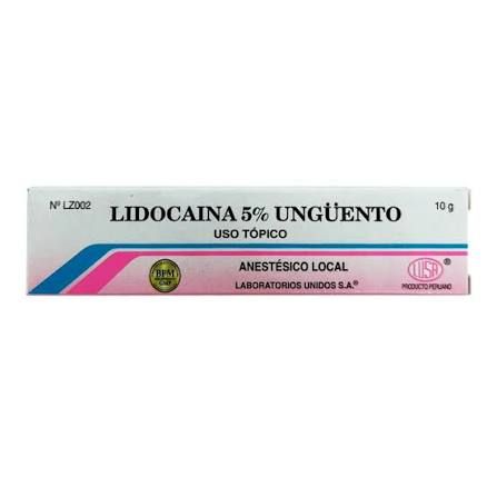 Lidocaina 5% unguento...venta x una unidad