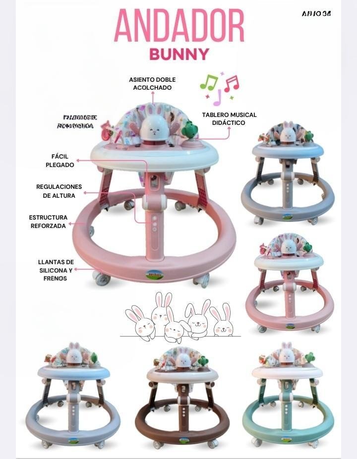 Andador Bunny musical ... venta por unidad