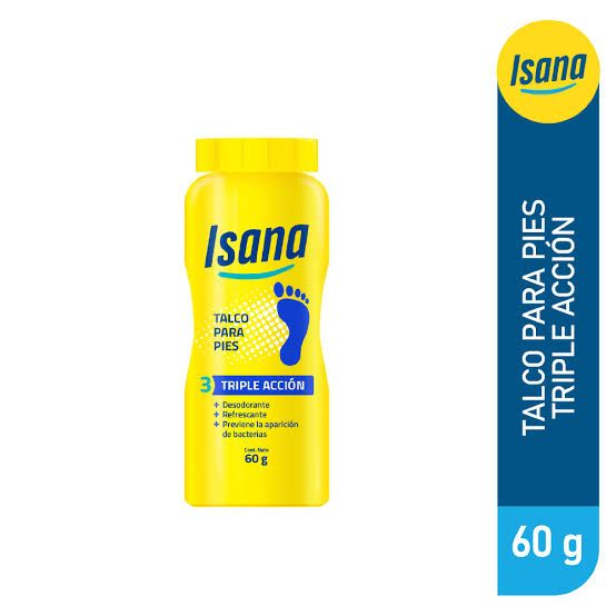 Talco isana cont. neto 60 gr.......venta x una unidad