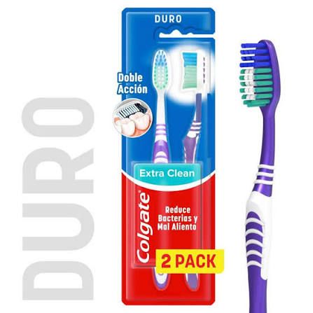 Cepillo colgate  pack x 2 unidades cerdas duras.......venta x una unidad