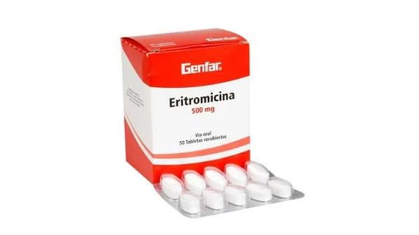 Eritromicina 500 mg tableta caja x 50 unidades..................venta x una unidad