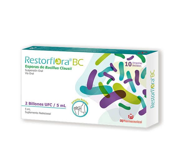 Restorflora bc (esporas de bacillus clausii).............venta x una unidad