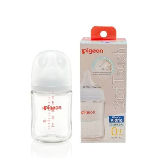 Biberon de vidrio pigeon 5 onzas.............venta x una unidad